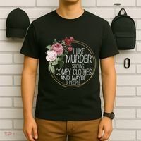 I Like Murder Shows Comfy Clothes T-Shirt thumb 6