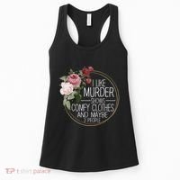 I Like Murder Shows Comfy Clothes Women's Tank Top thumb 0