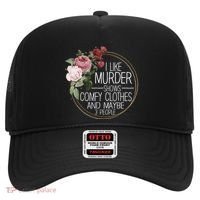 I Like Murder Shows Comfy Clothes Hat thumb 0