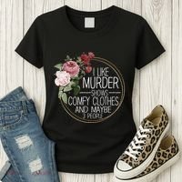 I Like Murder Shows Comfy Clothes Women's T-Shirt thumb 3