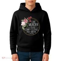 I Like Murder Shows Comfy Clothes Kids Hoodie thumb 4