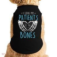 I Love My Patients To The Bones Chiropractor Chiropractic Doggie Tank thumb 0