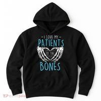 I Love My Patients To The Bones Chiropractor Chiropractic Hoodie thumb 0