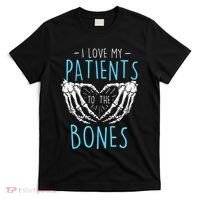I Love My Patients To The Bones Chiropractor Chiropractic T-Shirt thumb 0