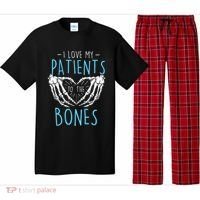 I Love My Patients To The Bones Chiropractor Chiropractic Pajama Set thumb 0
