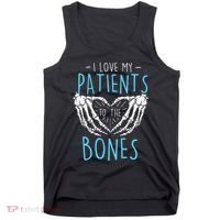 I Love My Patients To The Bones Chiropractor Chiropractic Tank Top thumb 0
