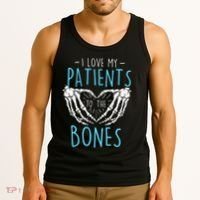I Love My Patients To The Bones Chiropractor Chiropractic Tank Top thumb 3