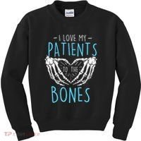 I Love My Patients To The Bones Chiropractor Chiropractic Kids Sweatshirt thumb 0