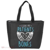 I Love My Patients To The Bones Chiropractor Chiropractic Tote Bag thumb 0