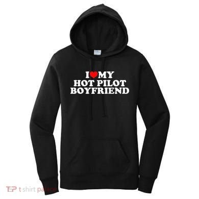 I Love My Hot Pilot Boyfriend Women's Hoodie