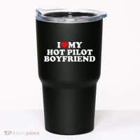 I Love My Hot Pilot Boyfriend Tumbler thumb 0