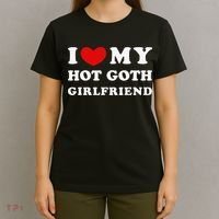 I Love My Hot Goth Girlfriend I Heart My Goth Girlfriend T-Shirt thumb 4