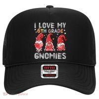 I Love My 6Th Grade Gnomies Funny Valentine Heart Teacher Gift Hat thumb 0