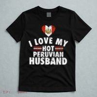 I Love My Hot Peruvian Husband Anniversary Birthday T-Shirt thumb 5