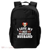 I Love My Hot Peruvian Husband Anniversary Birthday Backpack thumb 0