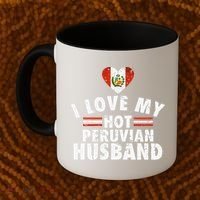 I Love My Hot Peruvian Husband Anniversary Birthday Coffee Mug thumb 2