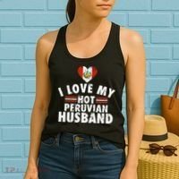 I Love My Hot Peruvian Husband Anniversary Birthday Women's Tank Top thumb 2