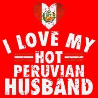 I Love My Hot Peruvian Husband Anniversary Birthday Santa Hat thumb 1