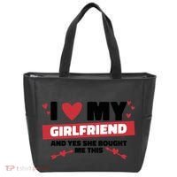 I Love My Girlfriend And Yes She Bought Me This Tote Bag thumb 0