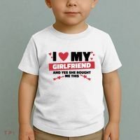 I Love My Girlfriend And Yes She Bought Me This Toddler T-Shirt thumb 2