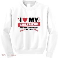 I Love My Girlfriend And Yes She Bought Me This Kids Sweatshirt thumb 0