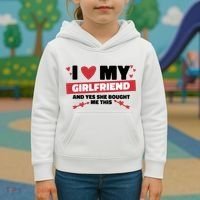 I Love My Girlfriend And Yes She Bought Me This Kids Hoodie thumb 3
