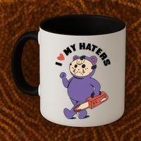 I Love My Haters Teddy Bear Coffee Mug thumb 2