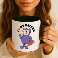 I Love My Haters Teddy Bear Coffee Mug thumb 3