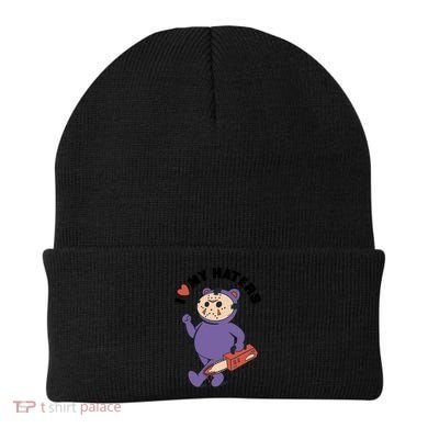 I Love My Haters Teddy Bear Beanie