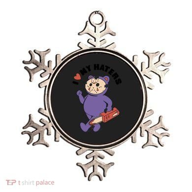 I Love My Haters Teddy Bear Ornament