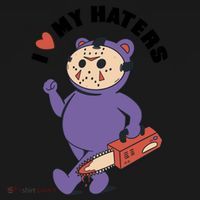 I Love My Haters Teddy Bear Ornament thumb 1