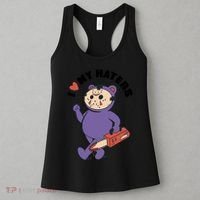 I Love My Haters Teddy Bear Women's Tank Top thumb 3