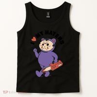 I Love My Haters Teddy Bear Tank Top thumb 2