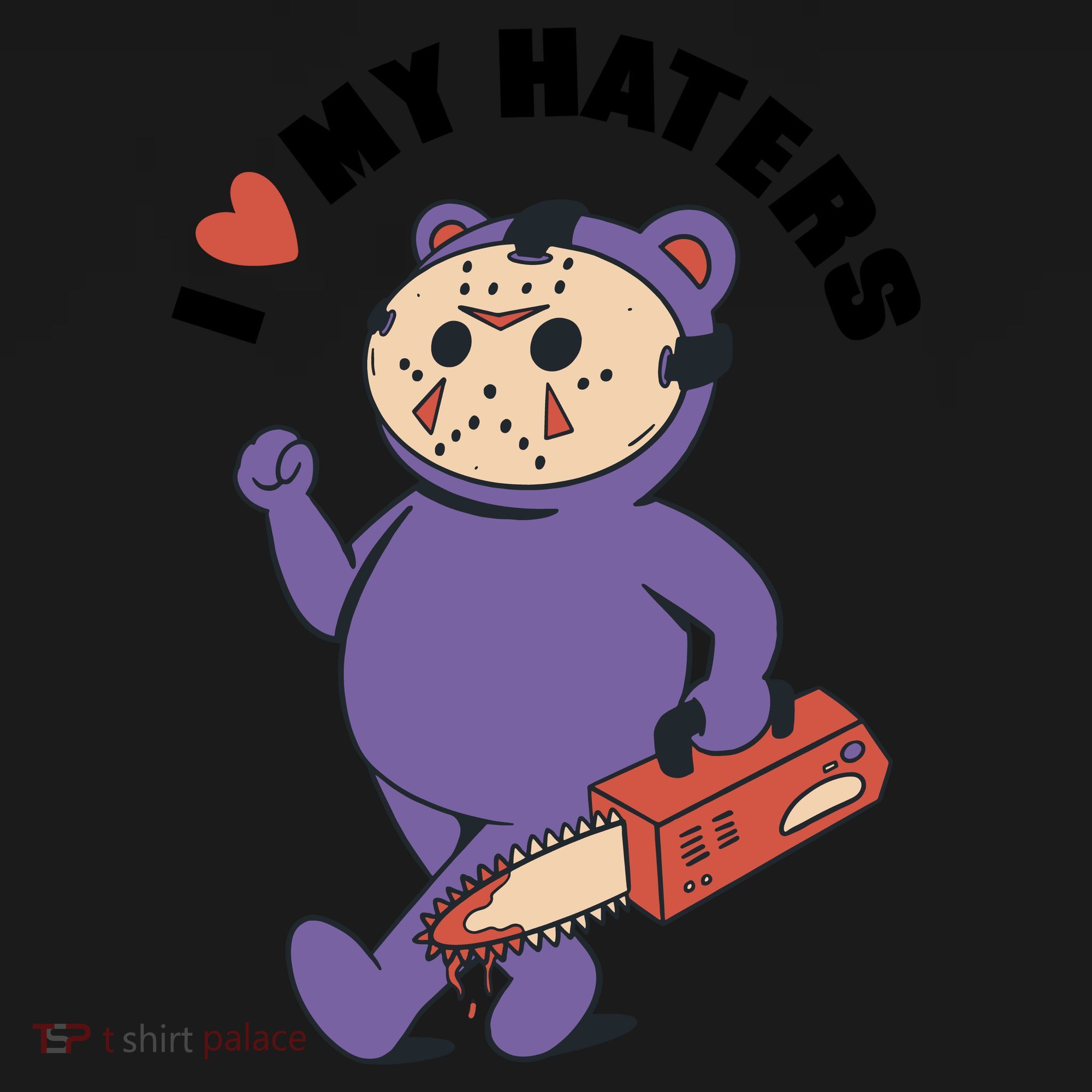 I Love My Haters Teddy Bear Kids Sweatshirt