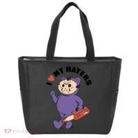 I Love My Haters Teddy Bear Tote Bag thumb 0