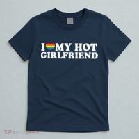 I Love My Hot Lesbian Girlfriend Lgbt Cute Lesbian Wife Gift T-Shirt thumb 5