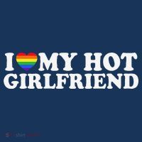I Love My Hot Lesbian Girlfriend Lgbt Cute Lesbian Wife Gift Women's Tank Top thumb 5