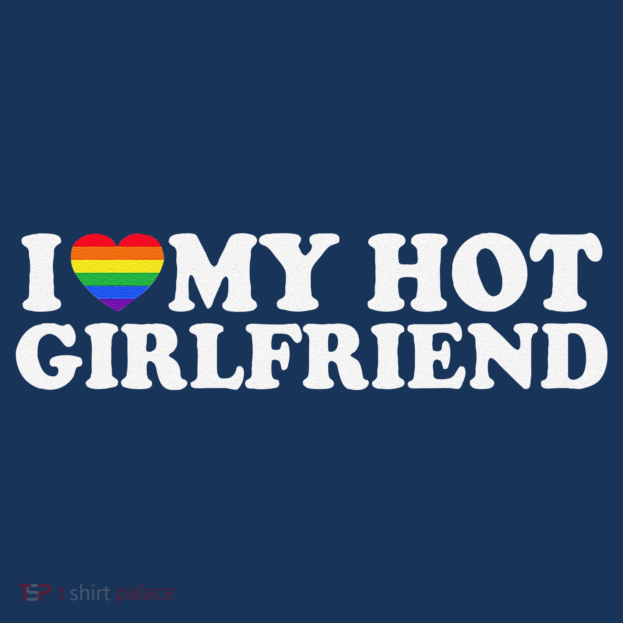 I Love My Hot Lesbian Girlfriend Lgbt Cute Lesbian Wife Gift Women's Tank Top