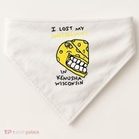 I Lost My Cheeseginity In Kenosha Wisconsin USA-Made Doggie Bandana thumb 0