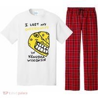 I Lost My Cheeseginity In Kenosha Wisconsin Pajama Set thumb 0