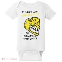 I Lost My Cheeseginity In Kenosha Wisconsin Baby Bodysuit thumb 0