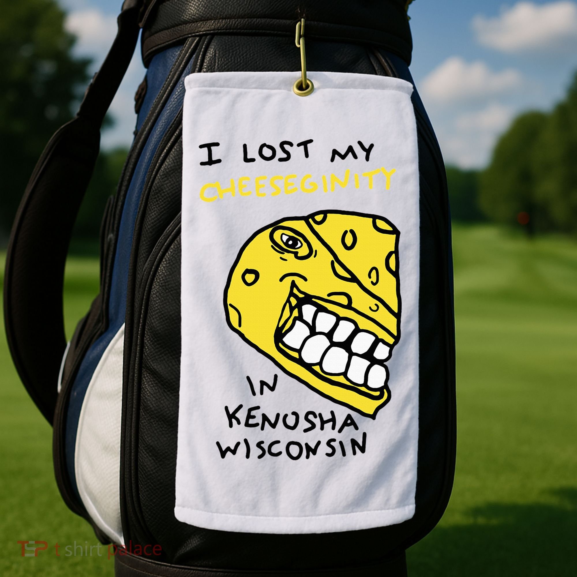 I Lost My Cheeseginity In Kenosha Wisconsin Golf Towel