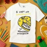I Lost My Cheeseginity In Kenosha Wisconsin Kids T-Shirt thumb 3