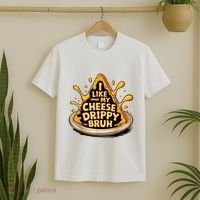 I Like My Cheese Drippy Bruh Funny Meme Pop Culture T-Shirt thumb 2
