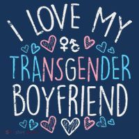 I Love My Transg Boyfriend Transsexual Transg Lgbt Women T-Shirt thumb 7
