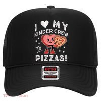 I Love My Kinder Crew To Pizzas Teacher Kindergarten Heart Funny Gift Hat thumb 0