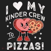 I Love My Kinder Crew To Pizzas Teacher Kindergarten Heart Funny Gift Hat thumb 2