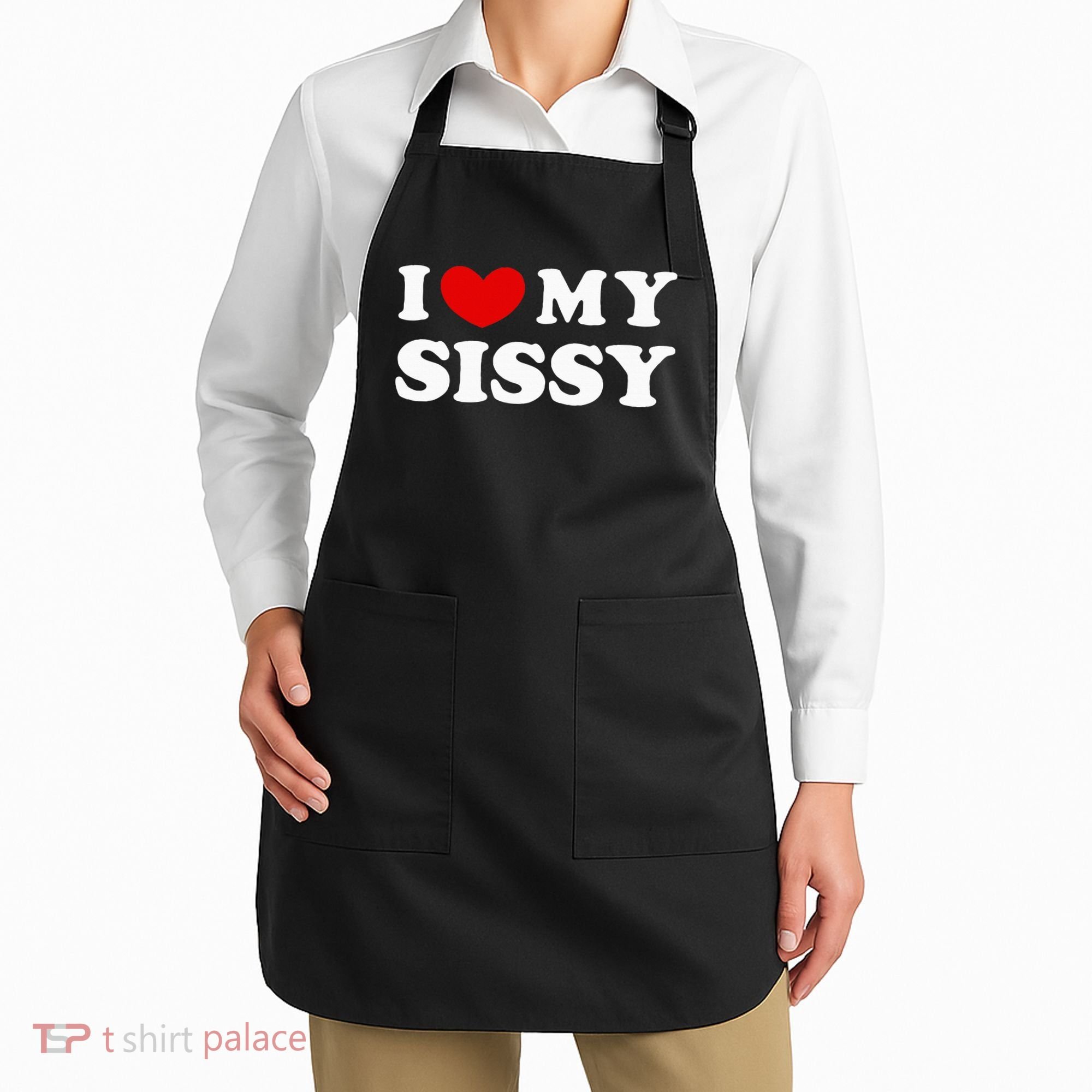 I Love My Sissy I Heart My Sister Apron