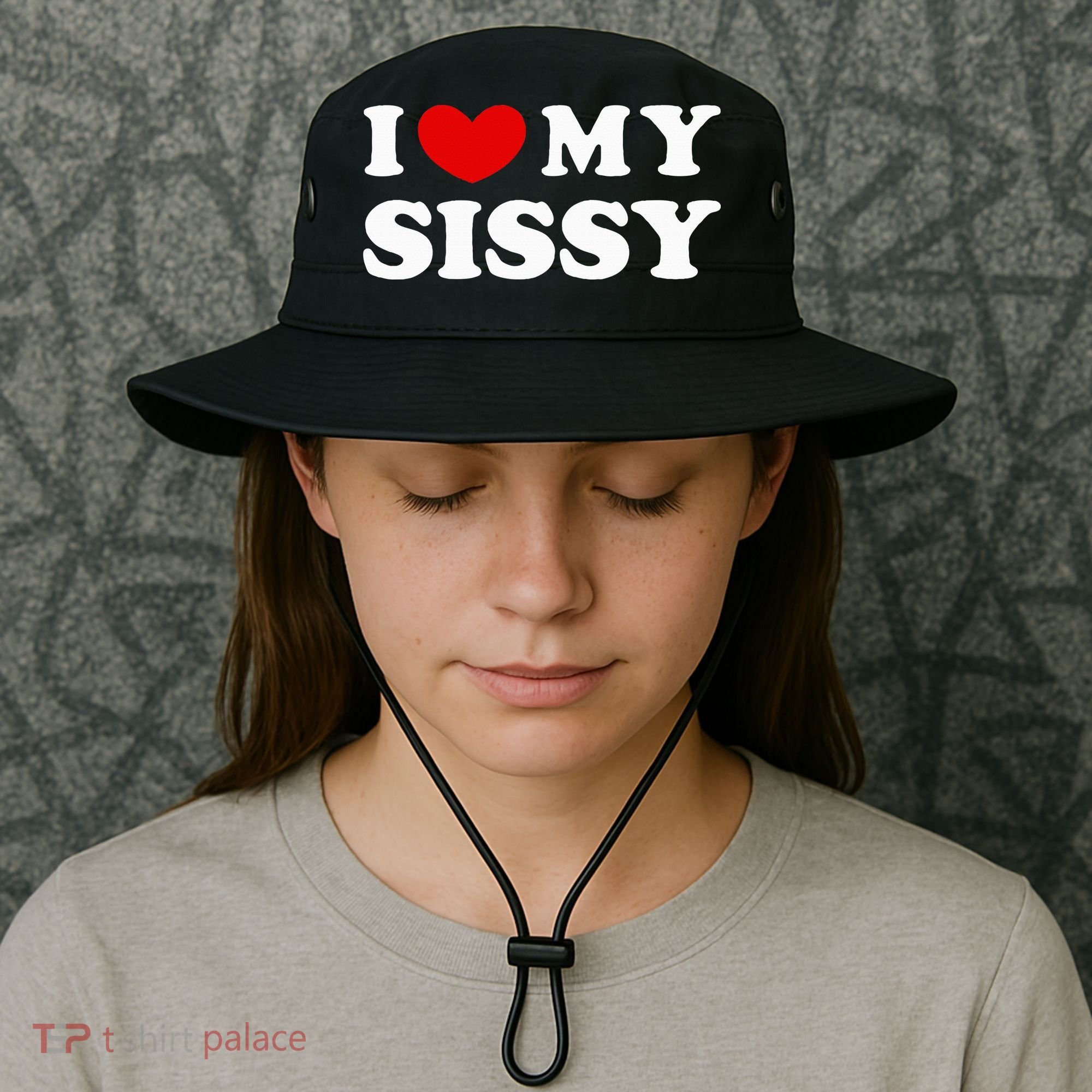 I Love My Sissy I Heart My Sister Bucket Hat