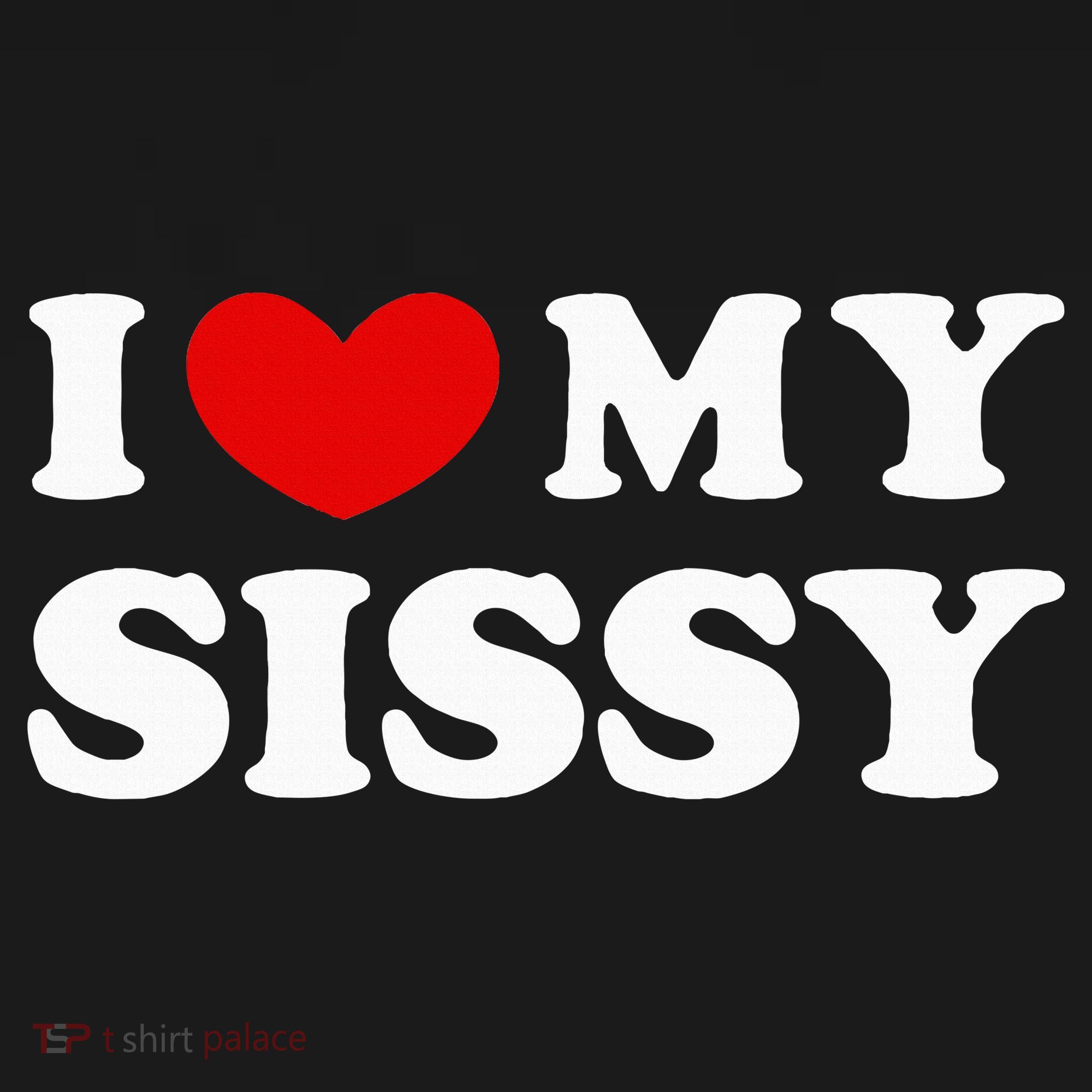I Love My Sissy I Heart My Sister Coaster